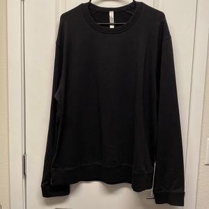 NWT - Mens Lululemon - Cross Cut Long Sleeve Crew - Sweatshirt Black